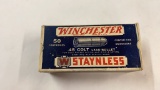 50rds Winchester .45 Colt Lead Bullet Staynless