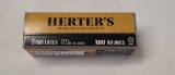 100rds Herter's 9mm Luger 115gr FMJ