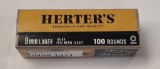 100rds Herter's 9mm Luger 115gr FMJ