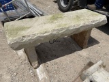 Pallet of Cement/Rock Benches, Stand & Pans
