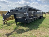 Gooseneck Cattle Trailer 36 x 6'6