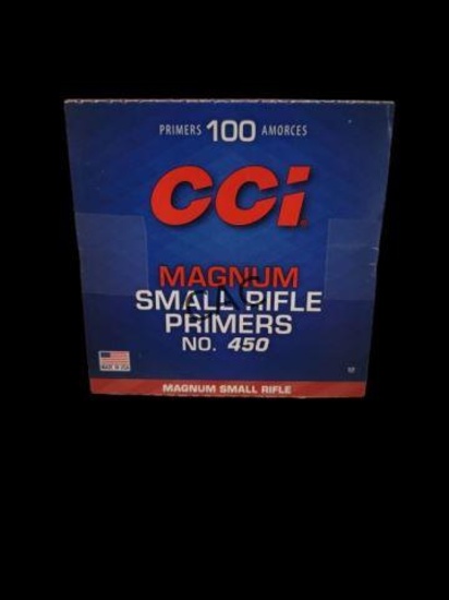 100ct CCI Magnum Small Rifle Primers No.450