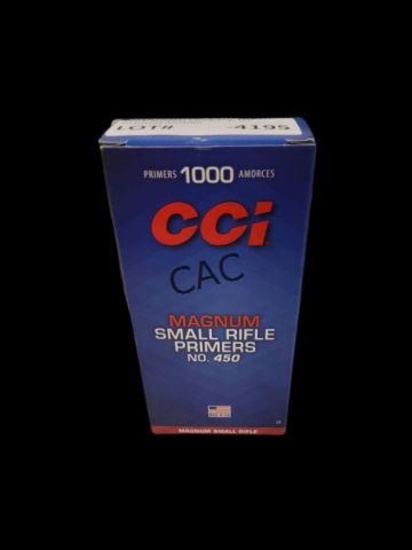 1000ct CCI Magnum Small Rifle Primers No.450