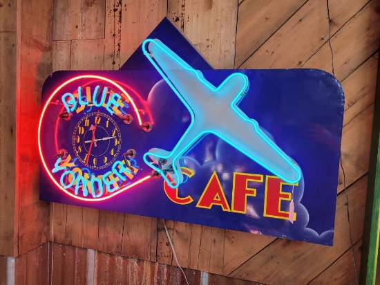 Blue Yonder Café Neon Sign