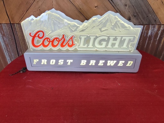 Coors Light Frost Brewed Neon Sign
