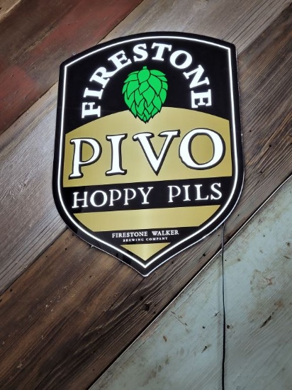 Firestone Pivo Hoppy Pils Lighted Sign