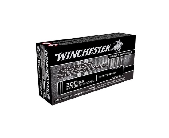 20rds Winchester 300BLK 200gr Super Suppressed