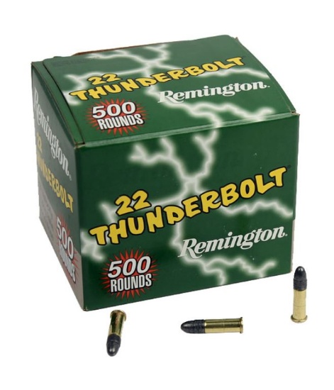 500rds Remington 22 Thunderbolt 22LR 40gr RN