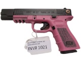 LSI ISSC M2 Austria .22cal Pistol SN#PCA059, Pink