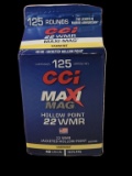 125rds CCI 22WMR Maxi-Mag Varmint 40gr JHP