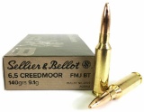 20rds Sellier & Bellot 6.5 Creedmoor 140gr FMJ-BT