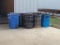 Lot of 11 Trash Cans