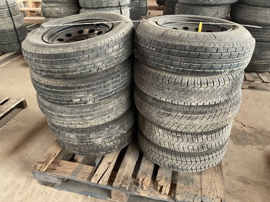 Lot of 10 Assorted Tires