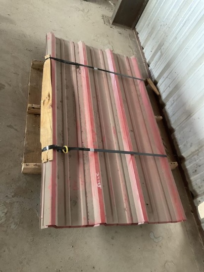 Lot of 20+/- Sheets of 5'8" Red R-Panel