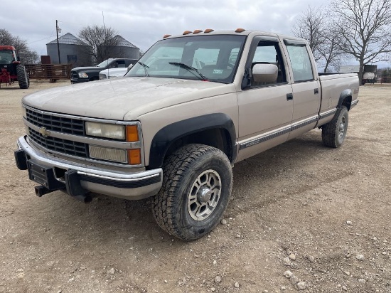 *1993 Chevrolet 3500 4x4 Pushed In Line
