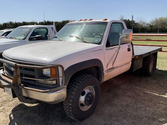 *1997 Chevrolet 3500 Flat Bed, 5speed, 4x4,Dually