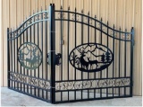 New Greatbear 14' Bi-Parting Wrought Iron Gate