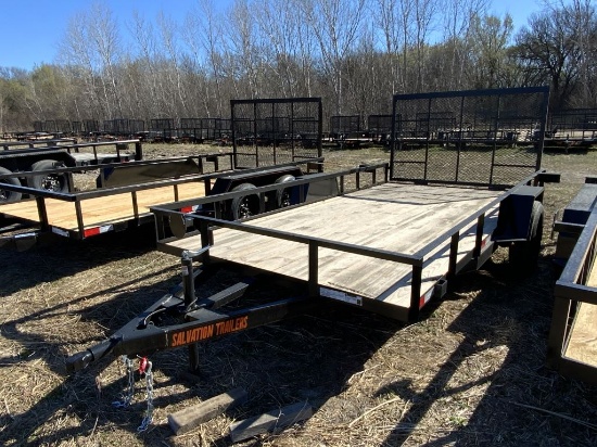 2022 Salvation Trailers 77x14 Utility Trailer