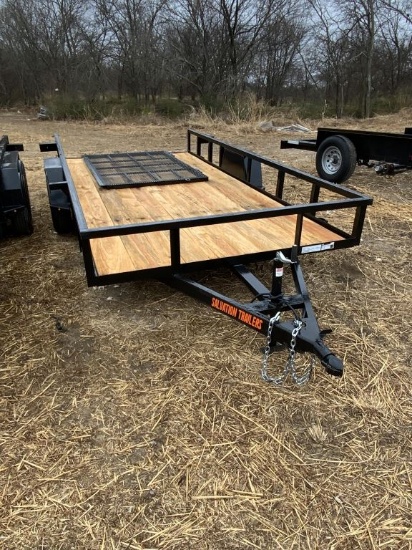 2022 Salvation Trailers 77"x14' Utility Trailer