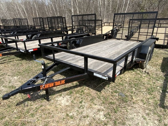 2022 Salvation Trailers 78"x14' Utility Trailer