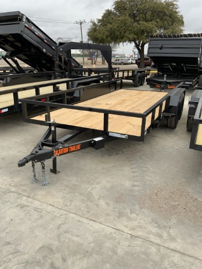 2022 Salvation Trailers 78"x16' Utility Trailer