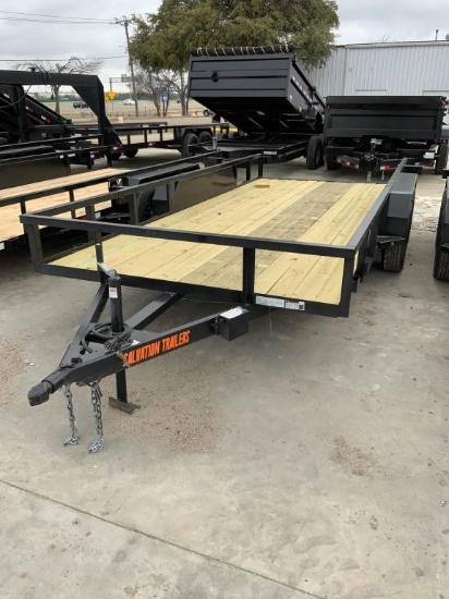 2022 Salvation Trailers 78"x16' Utility Trailer