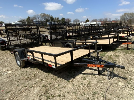 2022 Salvation Trailers 77x14 Utility Trailer