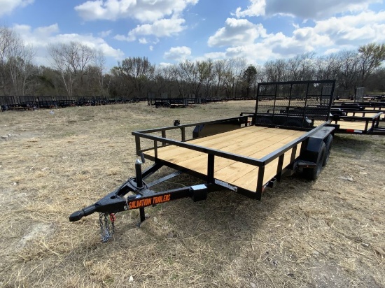 2022 Salvation Trailers 77x14 Utility Trailer