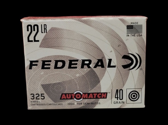 325rds Federal Automatch 22LR 40gr