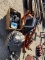 Pallet with Engine Hoist, Graco 190ES, shop heater