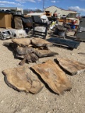 Pallet of Slab Pecan Wood 10pc various size