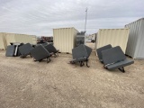 9pc Bus Seats and Bus Divider Wall