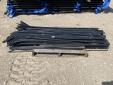 Pallet of Black Fence Posts