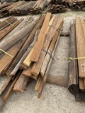 Creosote Quarter Round Telephone Poles