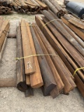 Creosote Quarter Round Telephone Poles