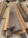 Creosote Quarter Round Telephone Poles