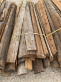 Creosote Quarter Round Telephone Poles