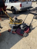 Push mower, weed eater, tire, lawn mower jack