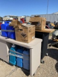 Table w/Water Containers