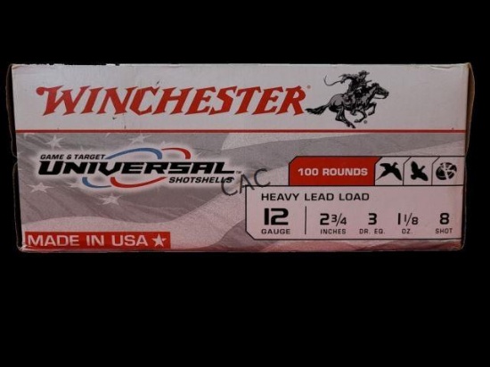 100rds Winchester 12ga Universal Shotshells