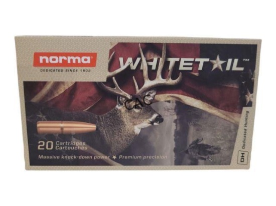 20rds Norma Whitetail 243Win 100gr SP