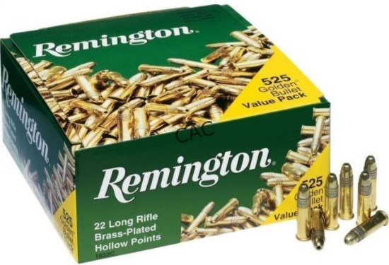525rds Remington Golden Bullet 22LR 36gr