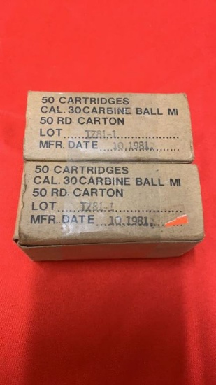 50rds .30 Carbine Ball Ammo