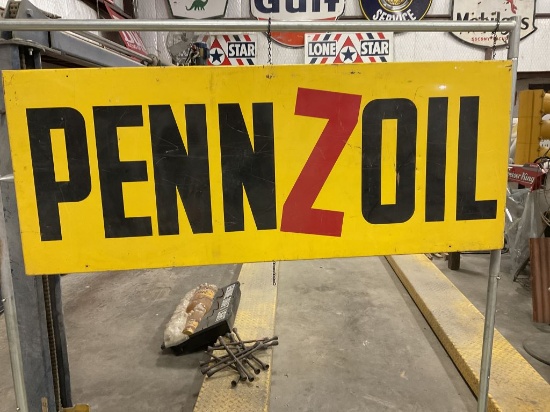 23X58 Pennzoil Metal Sign