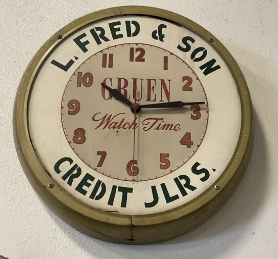 Vintage L. Fred & Son Credit Gruen Watch Time