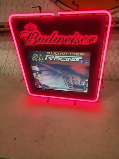 Budweiser Racing Neon Sign