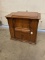 Oak Case Foot Pedal Sewing Machine Fitted Drawers