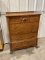 Antique Oak Highboy Chest w/Paw Feet