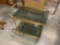 Vintage Brass Rolling Cart with Glass