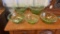 Lot of 4 Vaseline Glass Bowls